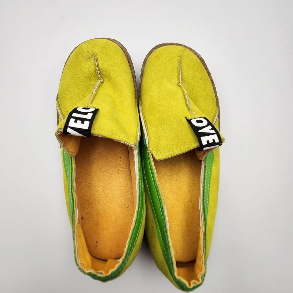 Ovelo slip on shoes/ yellow & green - Picture 10 of 11